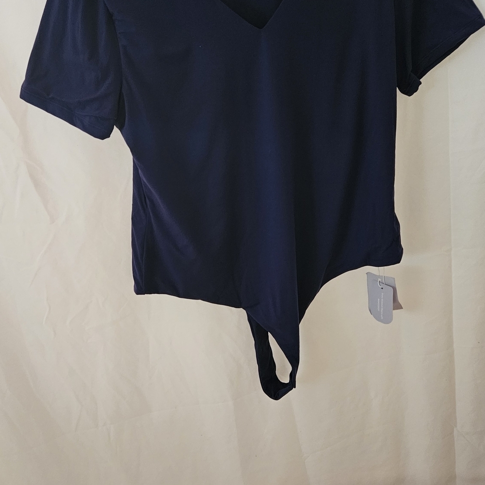 Othr Deep Blue V-Neck Bodysuit